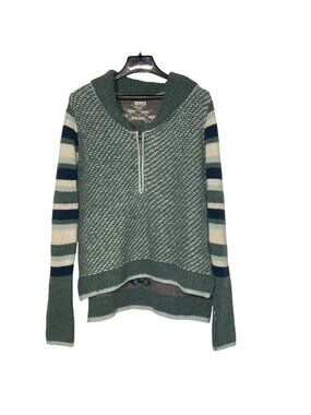 Smartwool Chup Striped Aztec Wool Blend Sweater Pullover Sz SM Tribal Southwest